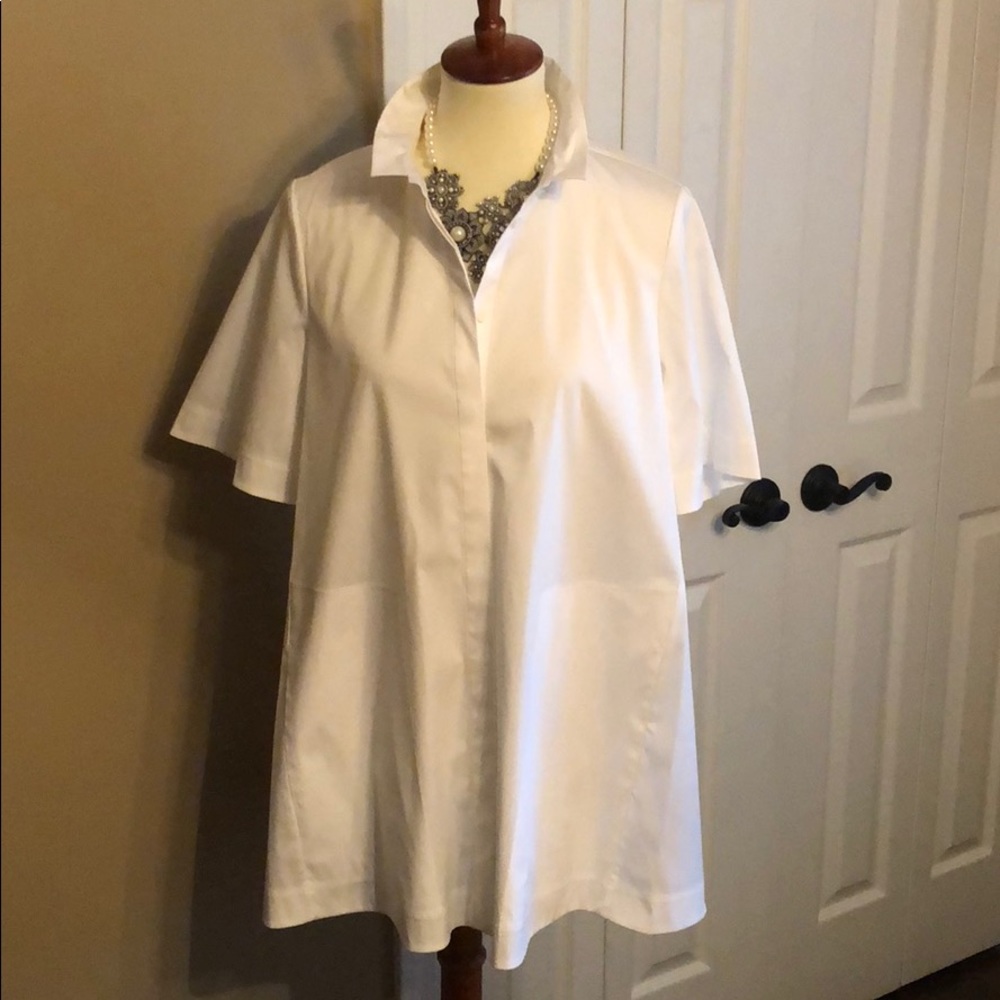 Lafayette 148 cotton/lycra blouse